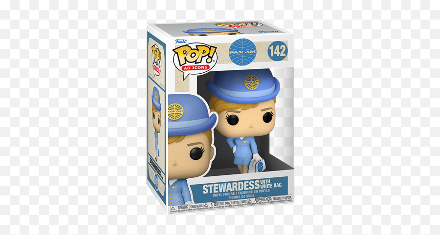 Covetly Funko Pop Ad Icons Stewardess With White Bag 142 - Funko Pop Pan Am Stewardess With White Bag Png,Rapunzel Icon