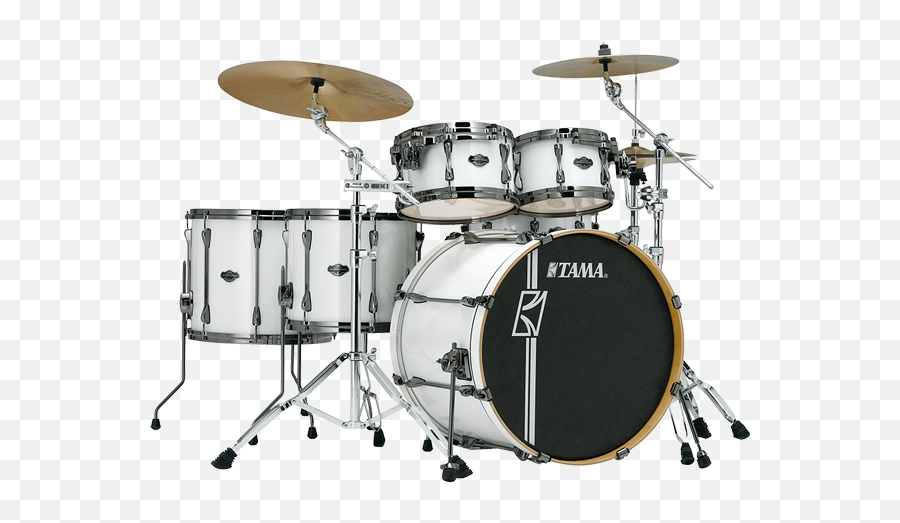 Tama Superstar Hyper - Drive 7piece Acoustic Drum Kit Mk72hzbns Sgw Tama Superstar Maple Hyperdrive Png,Dw Icon Snare Drums