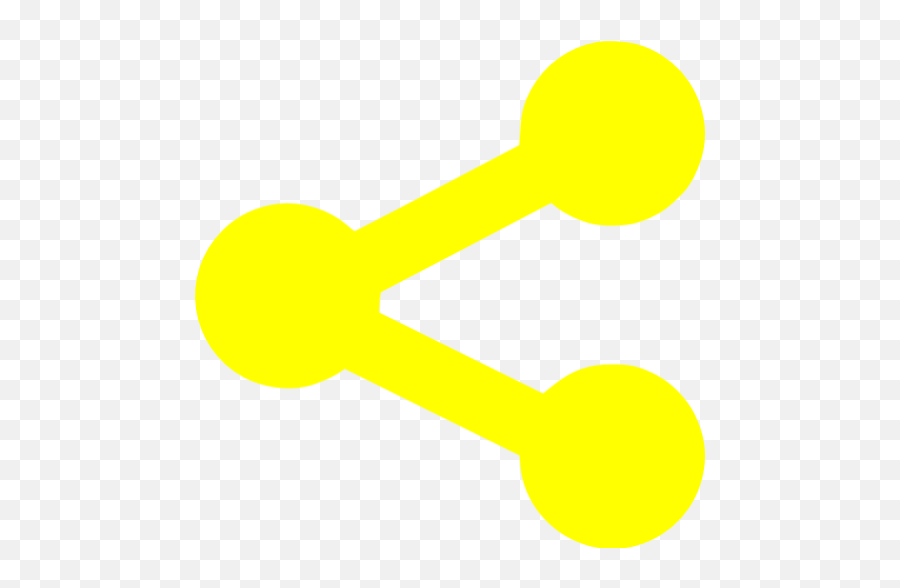 Yellow Sharethis Icon - Free Yellow Social Icons Share Icon White Color Png,Social Share Icon