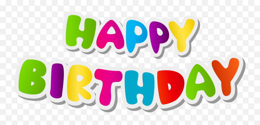 Happy Birthday Text Transparent Png