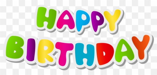 Happy Birthday Text Transparent Png
