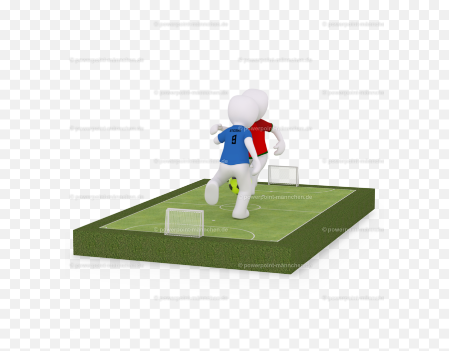 Playing Soccer - 3 Powerpoint Cartoon Png,Football Field Png