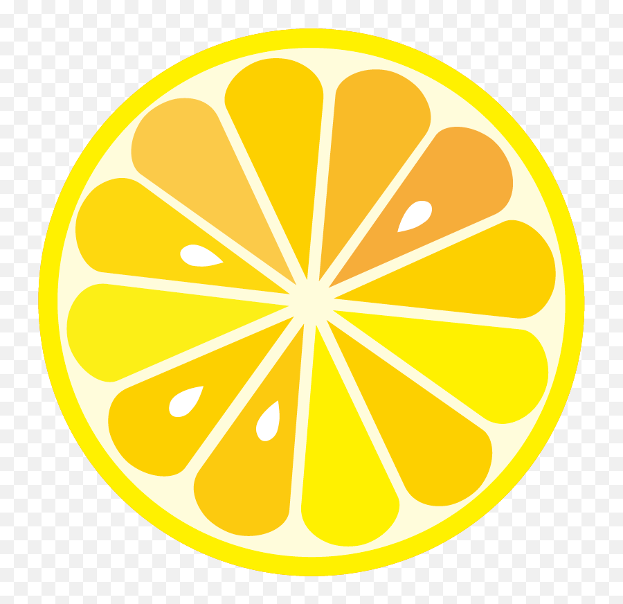 Lemon Transparent Clipart - Lemon Slice Clipart Png,Lemon Clipart Png