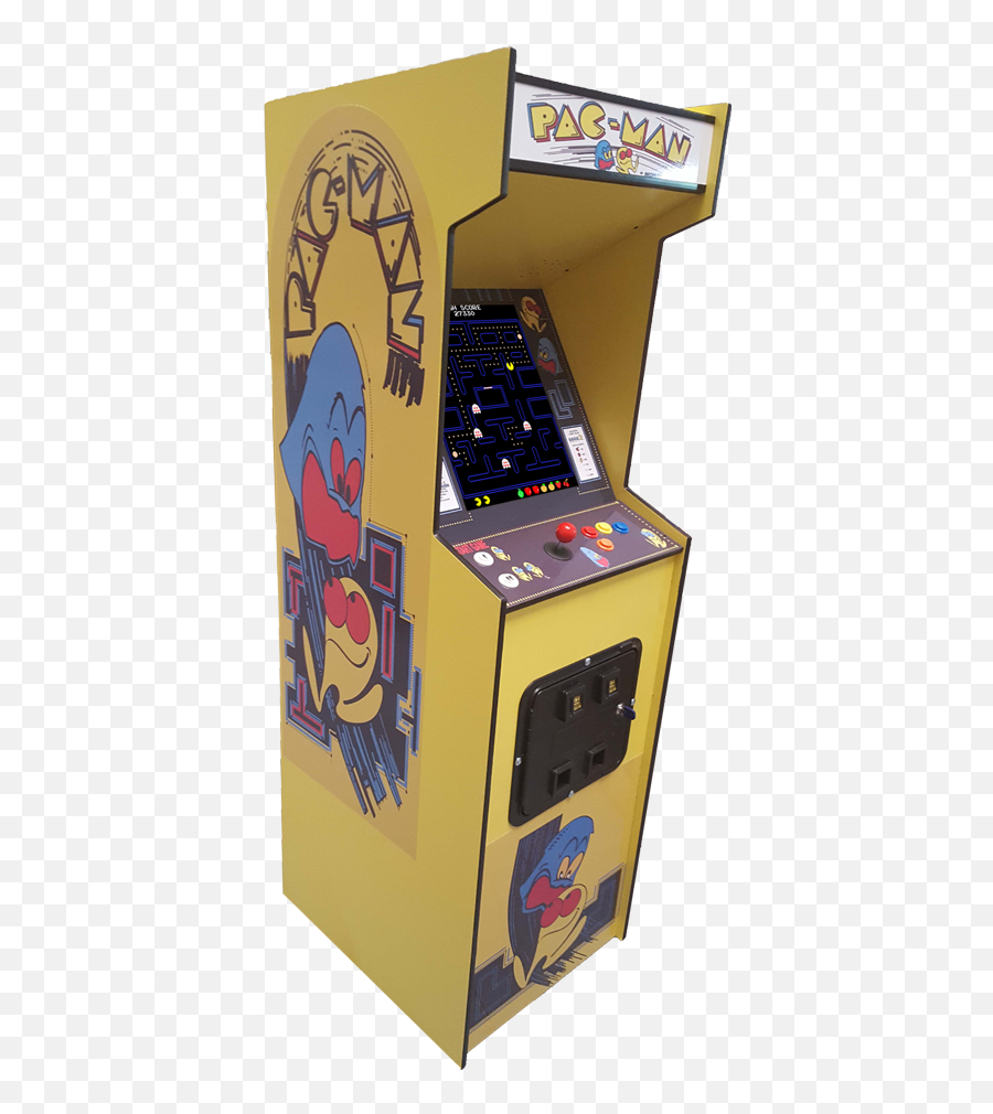 Full Size Pac - Man Arcade Machine With 60 Games Arcade Machine Suncoast Arcade United States Pac Man Cabinet Png,Arcade Cabinet Png