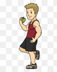 Free Healthy People Cartoon Pictures - Clipartix Healthy Person Clipart Png,Cartoon Arm Png