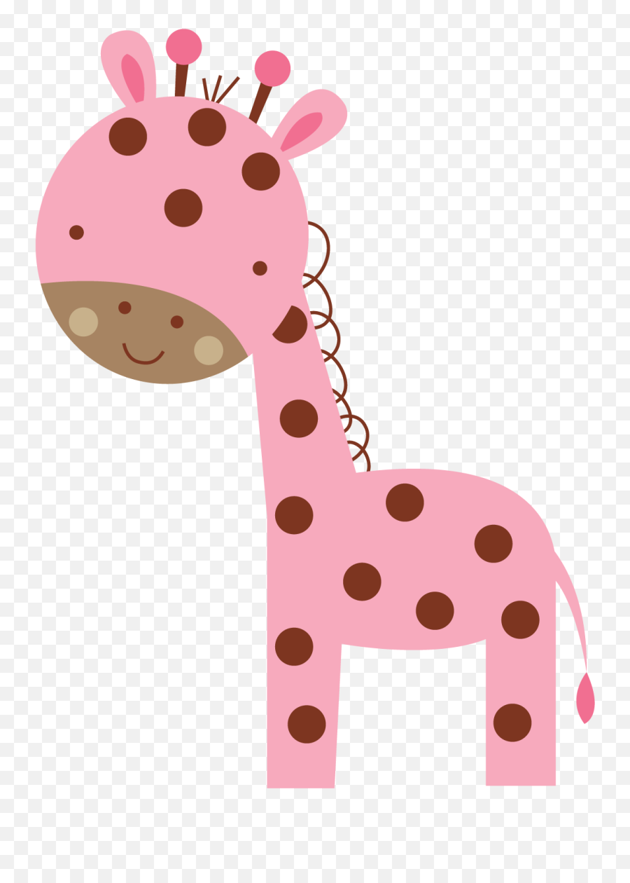Girl Giraffe Clipart - Baby Shower Girl Png,Giraffe Transparent Background