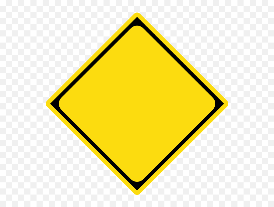 Blank Caution Sign Clipart 2 - Does A Plain Yellow Diamond Sign Mean Png,Caution Sign Png