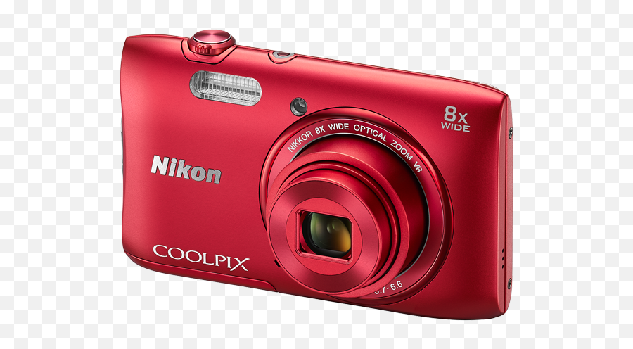 Nikon Imaging Products Product Archive - Coolpix S3600 Nikon Coolpix S3600 Png,Red Camera Png