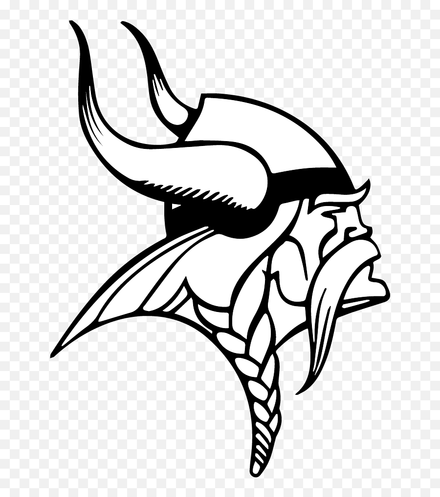 Minnesota Vikings Logo Black And White - Akron North High School Vikings Png,Vikings Logo Png