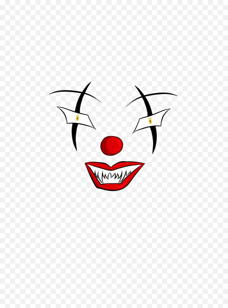 Scary Clown Makeup Png - Scary Clown Face Png,Makeup Transparent