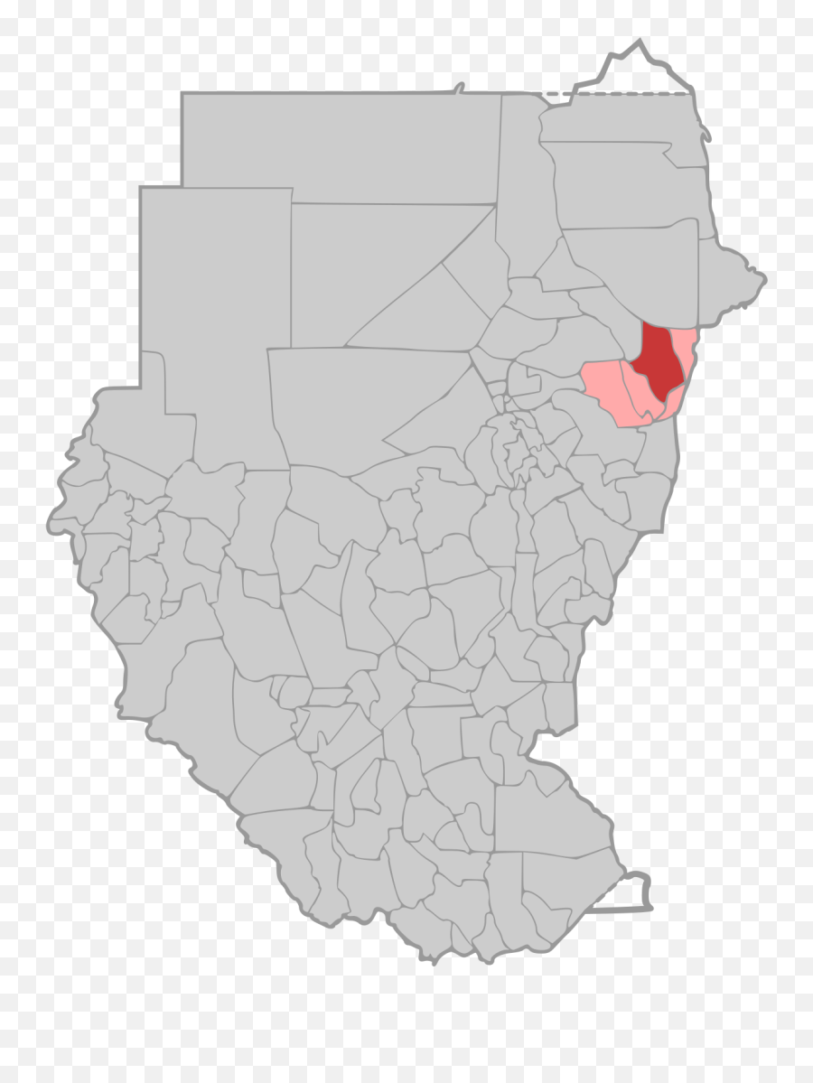 Sudan District Map Al Gash - Jebel Marra Sudan Map Png,Gash Png