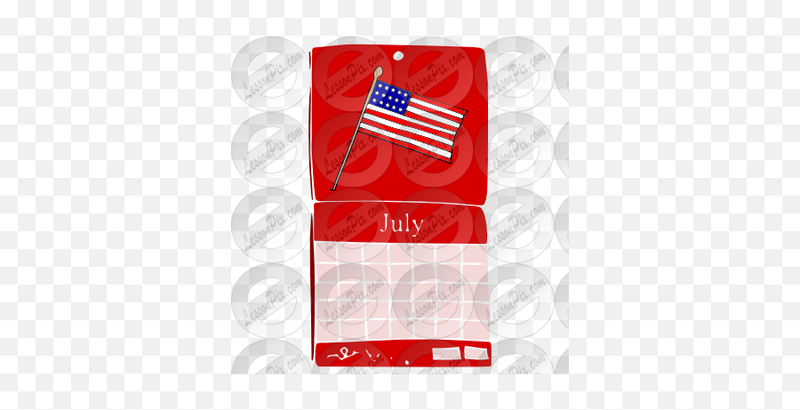 Calendar Stencil For Classroom Therapy Use - Great Flag Of The United States Png,Calendar Clipart Transparent