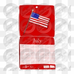 Calendar Stencil For Classroom Therapy Use - Great Flag Of The United States Png,Calendar Clipart Transparent