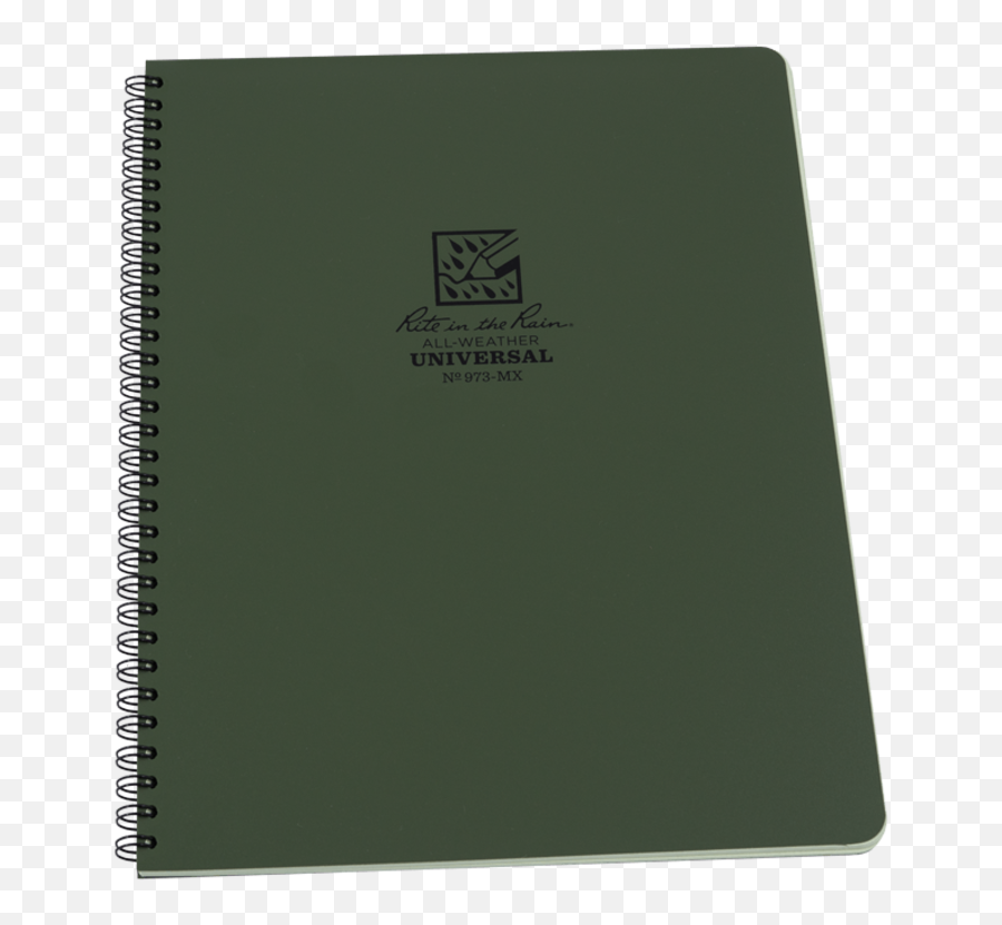 Rite In The Rain 8 12 X 11 Side Spiral Notebook - Rain Png,Spiral Notebook Png