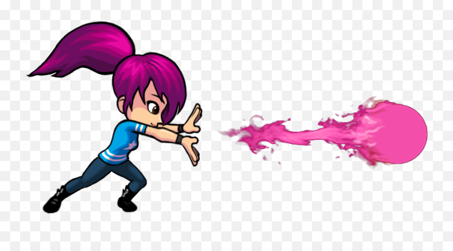 Intrepid Izzy Hadouken - Pixel Purple Hadouken Png,Hadouken Png