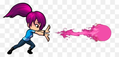 Intrepid Izzy Hadouken - Pixel Purple Hadouken Png,Hadouken Png