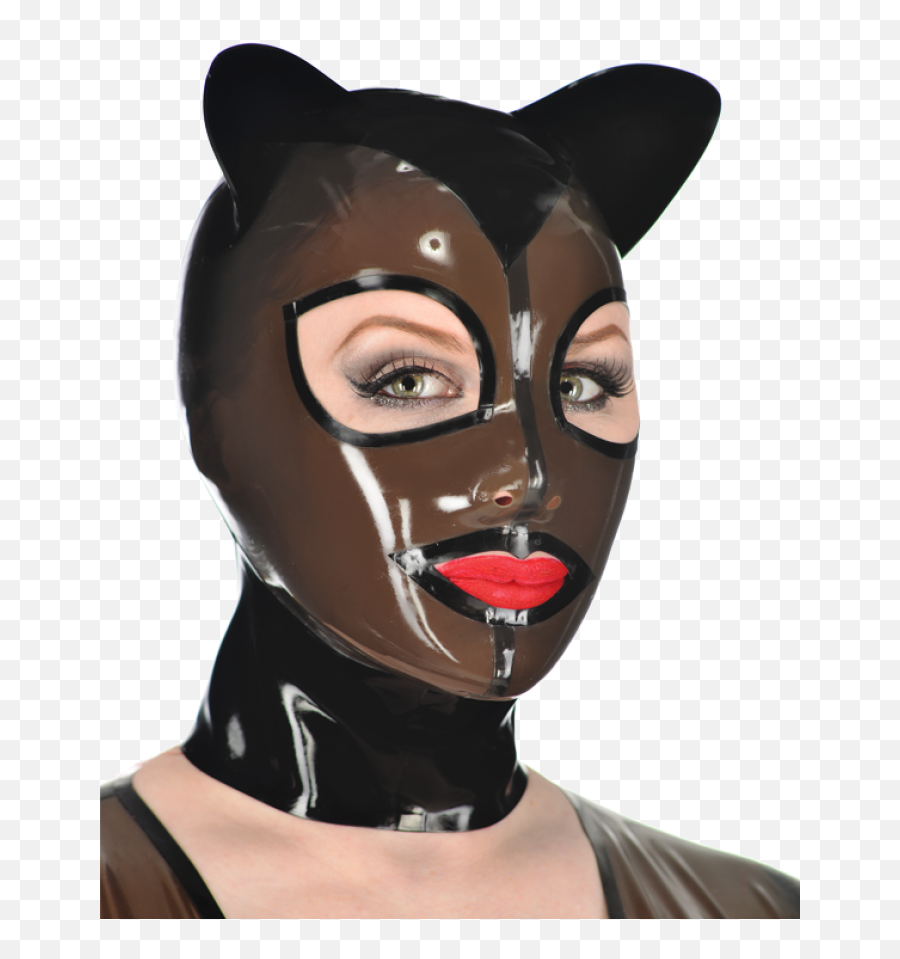 Miss Kitty Hood - Cat Latex Hood Png,Cat Ears Transparent