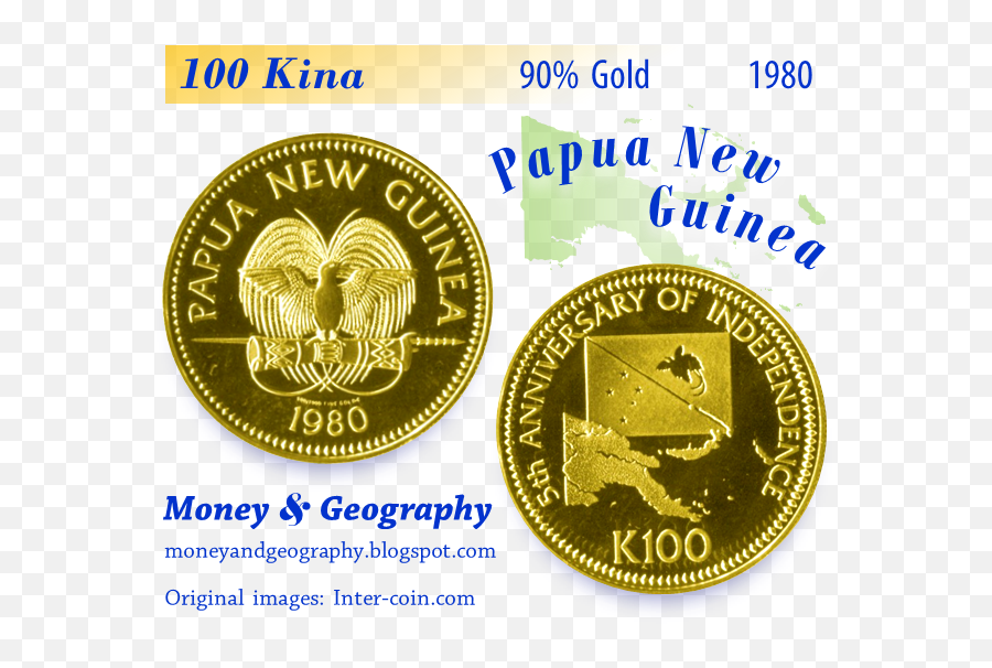 Papua New Guinea 100 Kina Gold Coin - Coin Png,Gold Coins Png