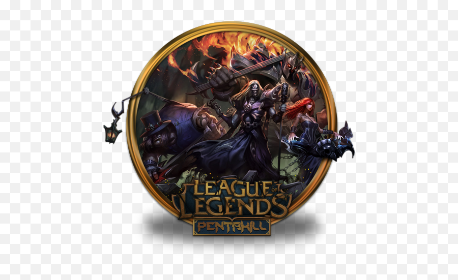 League Of Legends Gold Border Iconset - Pentakill Mordekaiser Png,Pentakill Logo