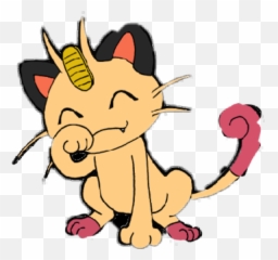 Download Meowth - Cartoon Png,Meowth Png