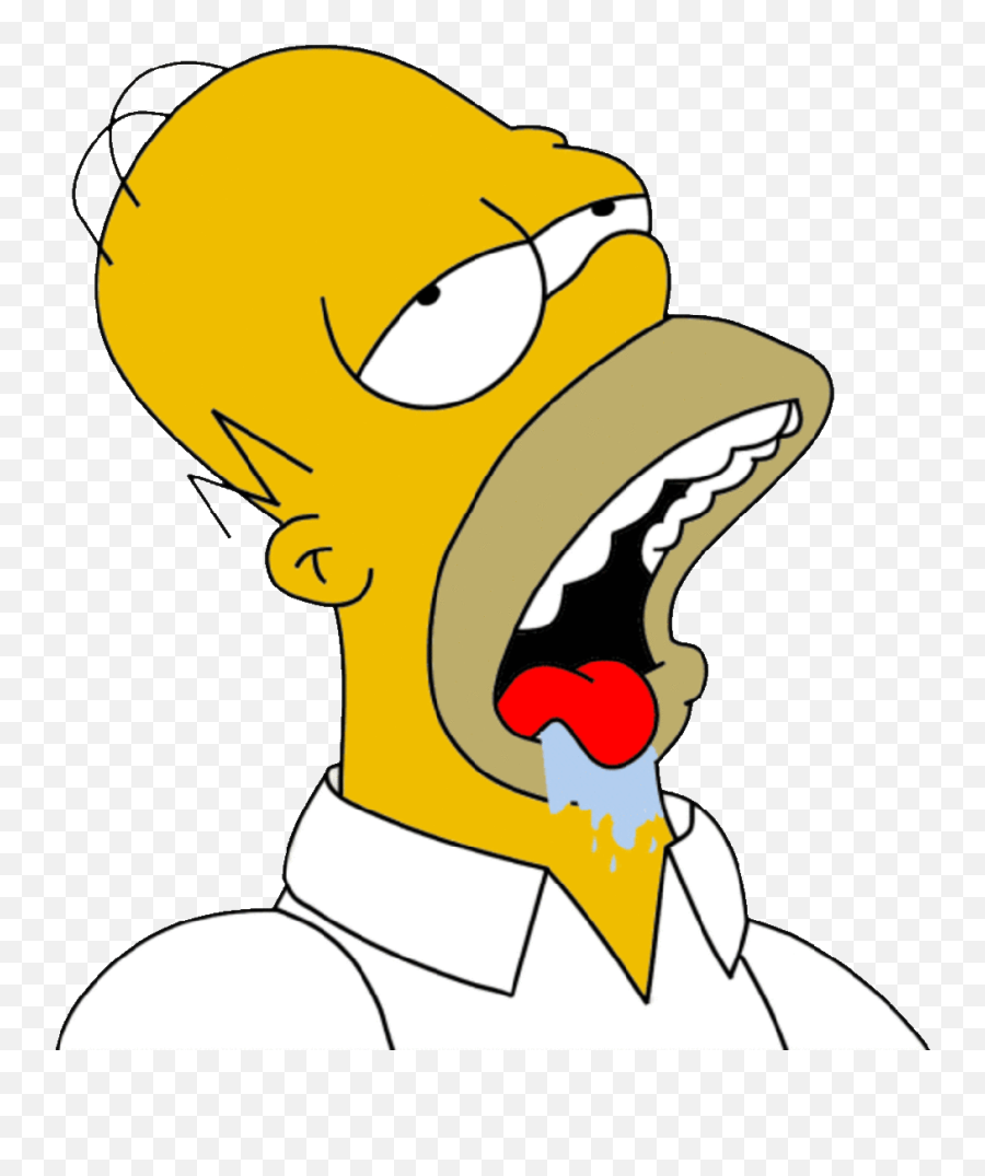 Download Homer Drooling Discord Emoji - Homer Simpson Homer Drooling Png,Ned Flanders Png