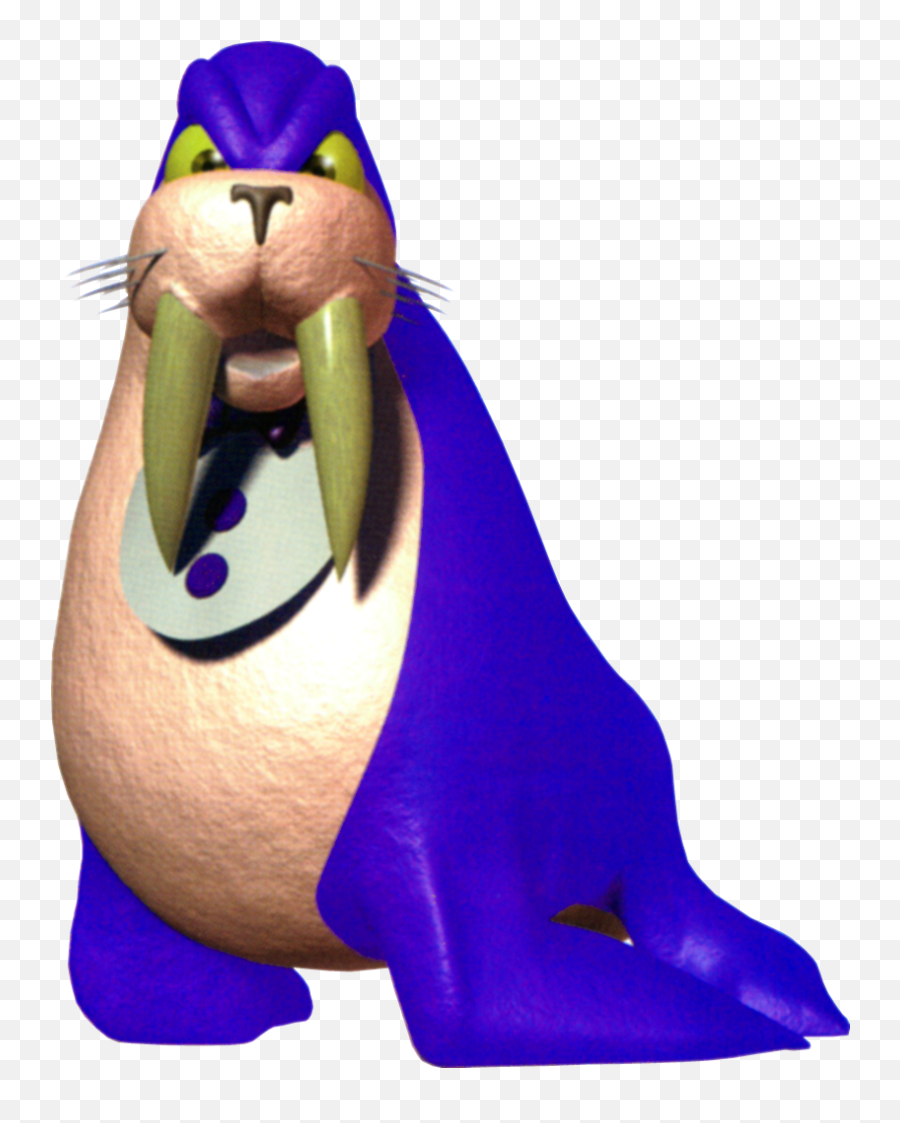 Bluey The Walrus - Super Mario Wiki The Mario Encyclopedia Diddy Kong Racing Bluey The Walrus Png,Walrus Png