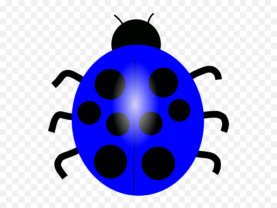 Dark Blue Ladybug Clip Art - Blue Lady Bug Cartoon Lady Bug Clip Art Png,Lady Bug Png