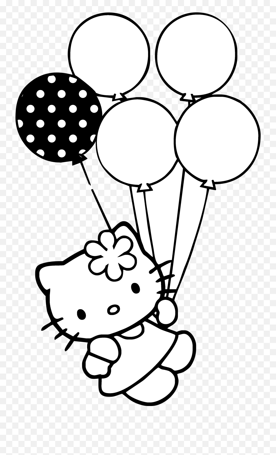 2400 X 3859 2 - Hello Kitty Black And White Png,Hello Kitty Png