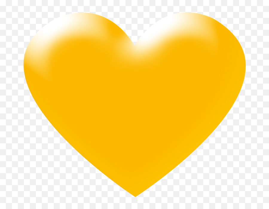 Heart Png Transparent - Free Download High Quality 3d Yellow Transparent Background Yellow Heart Transparent,Heart Transparent Background