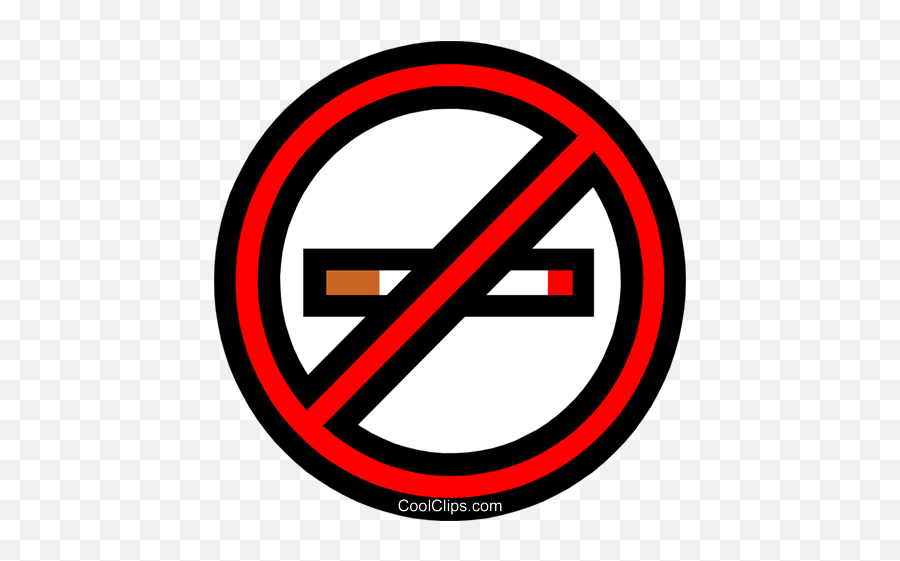 No Smoking Sign Royalty Free Vector Clip Art Illustration - Illustration Png,Smoke Clipart Transparent