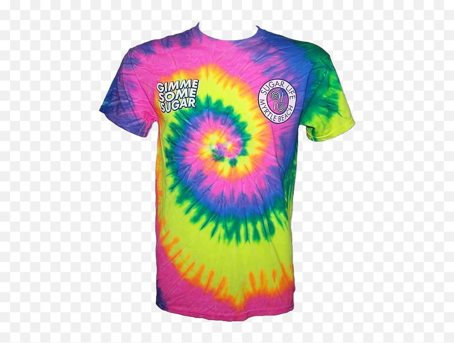 Rainbow Tie Dye Gimmie Some Sugar Life Candy - Short Sleeve Png,Tie Dye Png