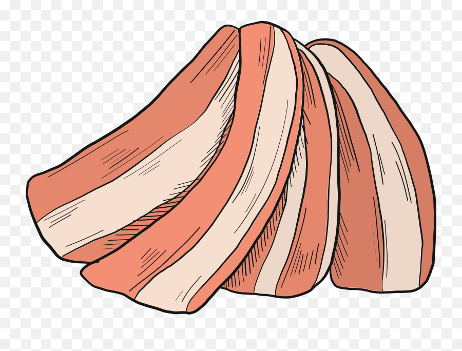 Bacon Slices Clipart Free Download Transparent Png Creazilla - Horizontal,Bacon Transparent