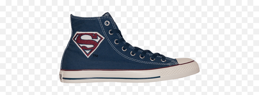 Dc Comics X Chuck Taylor All Star Denim Hi U0027superman Symbol - Plimsoll Png,Superman Symbol Png