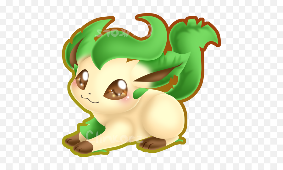 Lettuce - Leafeon Cute Baby Pokémon Png,Leafeon Png