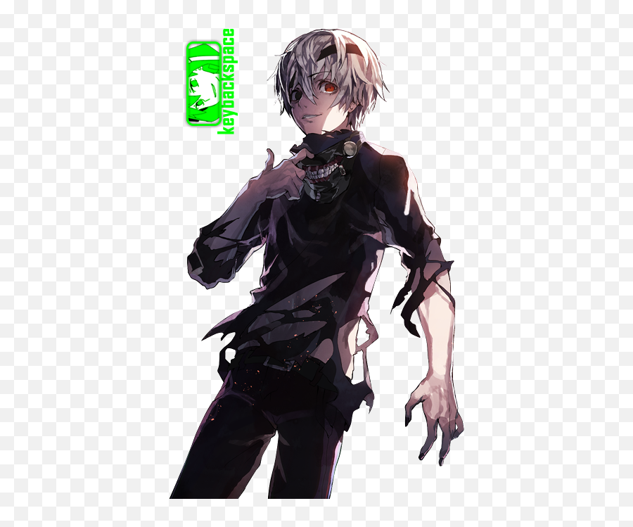 Transparent Download Chain Tokyo Ghoul - Anime Character With Black And White Hair Png,Tokyo Ghoul Transparent