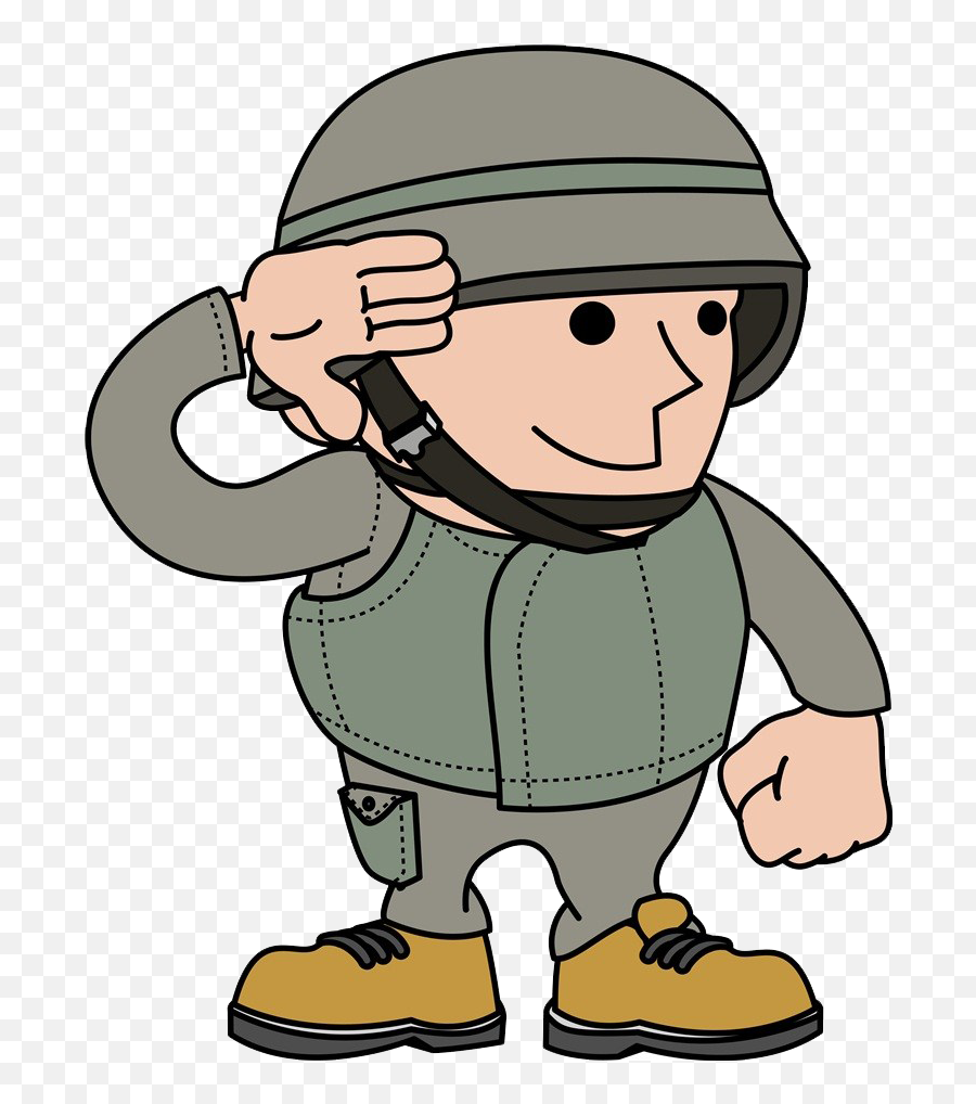 Salute Royalty Free Military Clip Art - Cartoon Soldier Saluting Png,Salute Png
