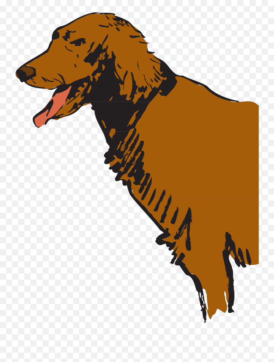 Furry Panting Dog Svg Vector Clip Art Png