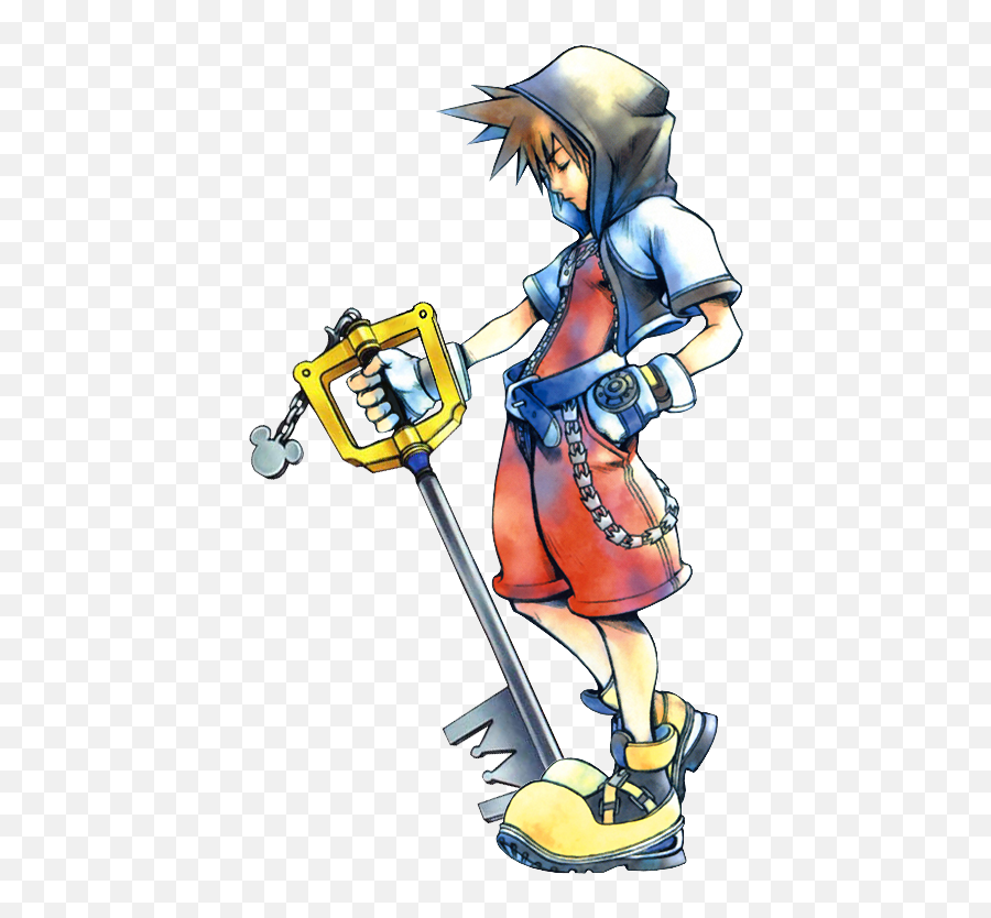 Download Hd Kingdom Hearts Kh Sora Resource Render Story - Sora Kingdom Hearts Official Art Png,Kingdom Hearts Sora Png