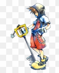 Download Hd Kingdom Hearts Kh Sora Resource Render Story - Sora Kingdom Hearts Official Art Png,Kingdom Hearts Sora Png