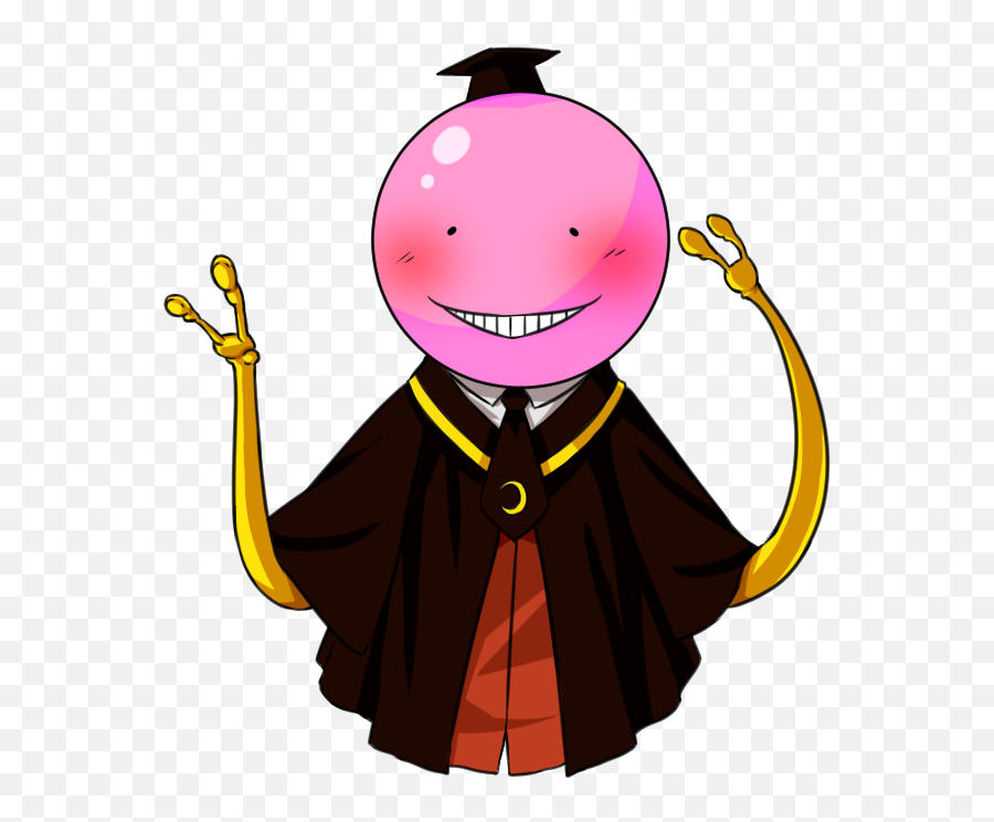 Download Hd Koro Sensei Blushing By - Koro Sensei Blush Transparent Png,Koro Sensei Png