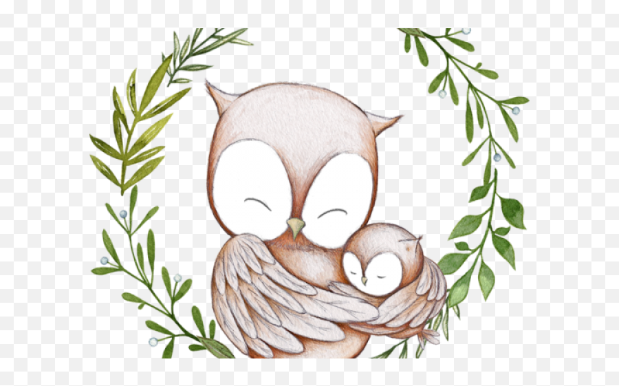 Owlet Clipart Woodland Theme - Free Wreath Mistletoe Woodland Theme Clipart Png,Mistletoe Transparent