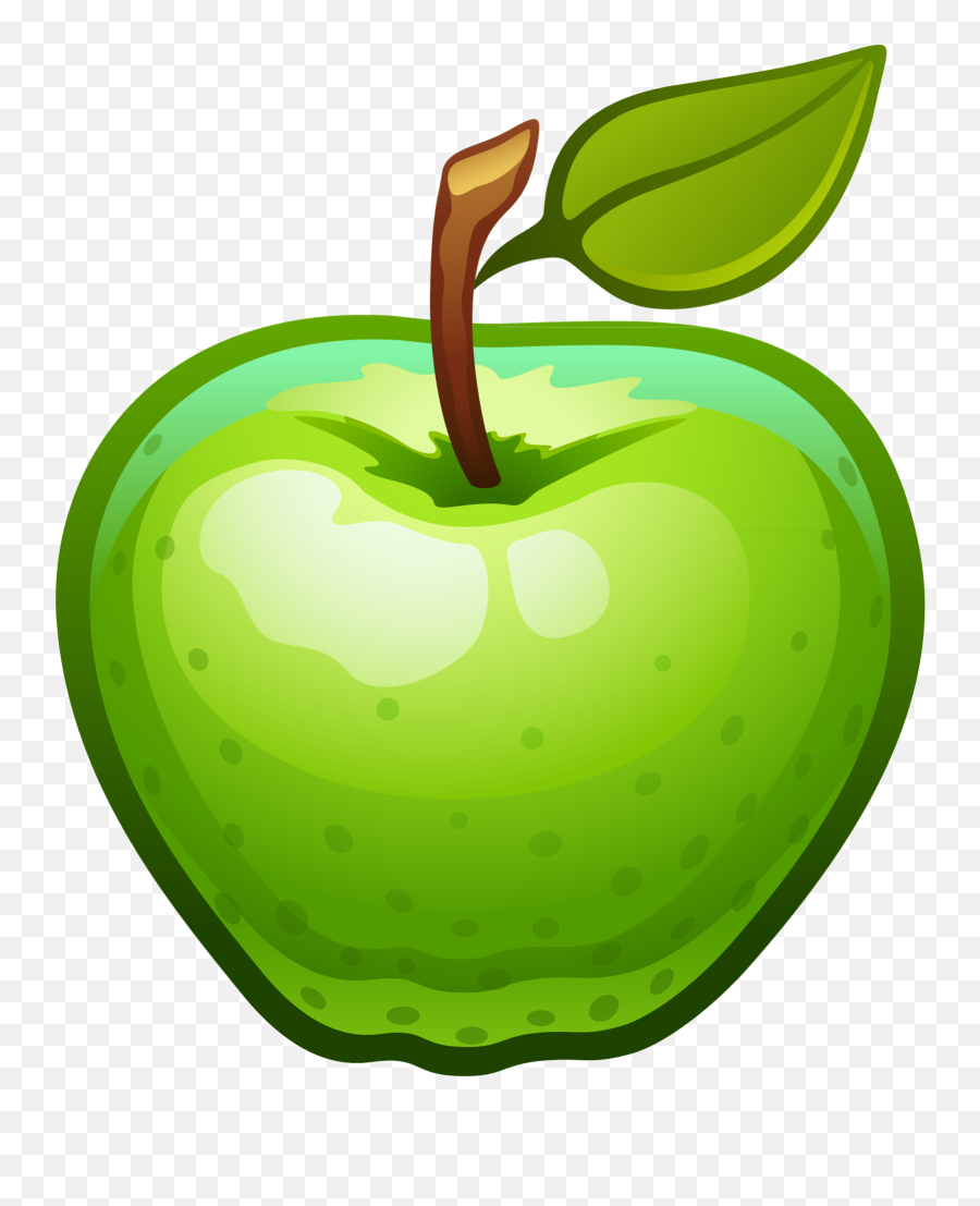 Free Transparent Fruit Cliparts - Green Apple Clipart Transparent Background Png,Apple Clipart Transparent