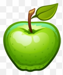Free Transparent Fruit Cliparts - Green Apple Background png