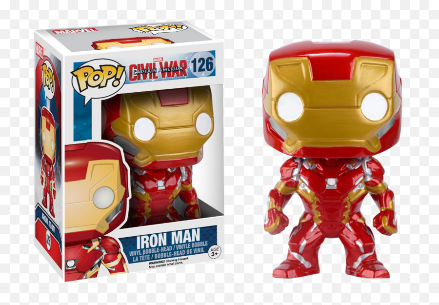 Captain America Civil War - Iron Man Pop Vinyl Figure Iron Man Civil War Funko Png,Captain America Civil War Logo Png