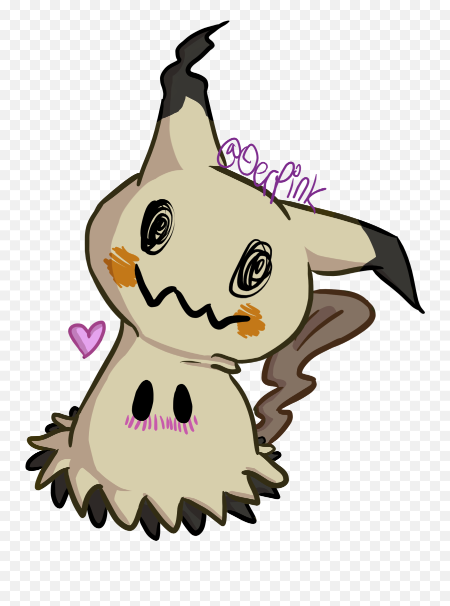 Mimikyu Doin A Blush - Fictional Character Png,Mimikyu Transparent