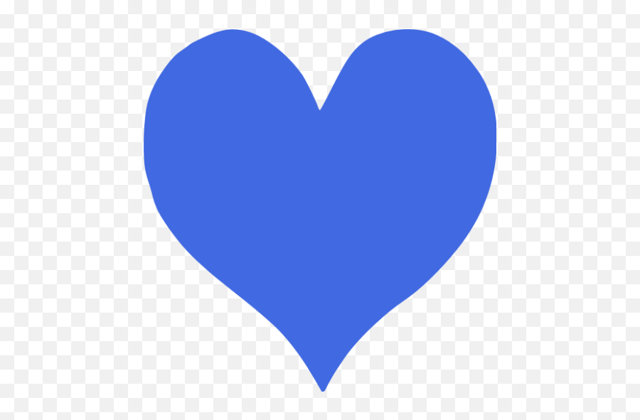 Royal Blue Heart 48 Icon - Free Royal Blue Heart Icons Transparent Blue Things Png,Blue Heart Transparent