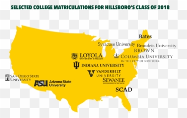 Class Of 2018 College List U2013 We Are Hillsboro - Us Gay Marriage Legal Png,Class Of 2018 Png