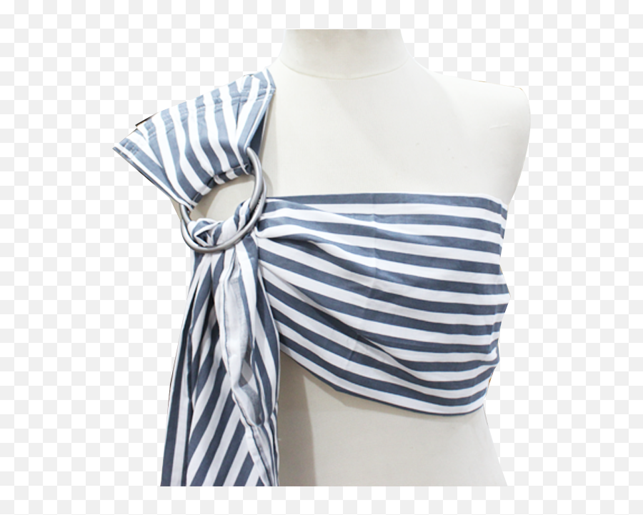 Nanay - Gray U0026 White Stripes Nanay At Ako Ring Sling Png,White Stripes Png