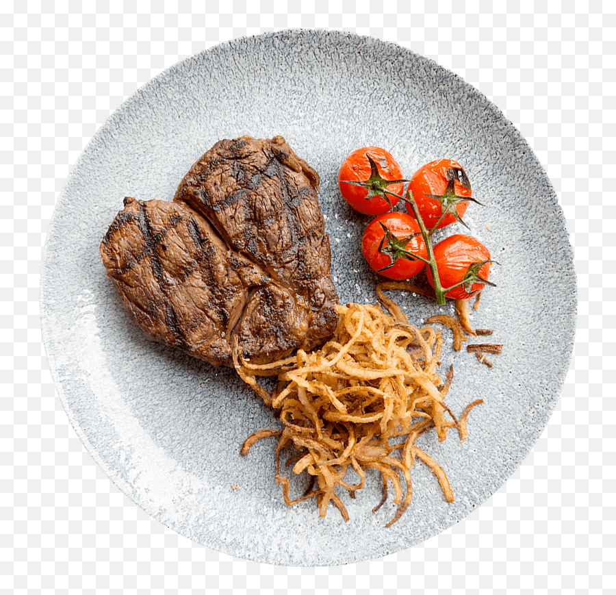 Steak Plate Png Picture - Plate Food Top View Png,Steak Png