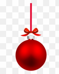 Library Of Red Christmas Ornament Png - Christmas Ornament Transparent Background,Ornaments Png